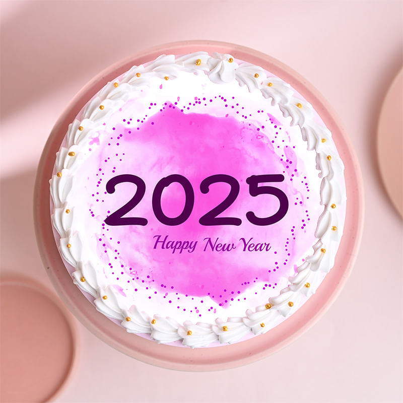 Buy Flavourful New Year Poster Cake