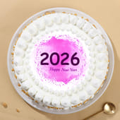 Flavourful New Year Poster Cake