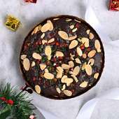 Top View of Dry Fruits Plum Cakes For Christmas