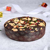 Side View of Dry Fruits Plum Cakes For Christmas