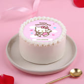 Happy Valentine Kitty Bento Cake