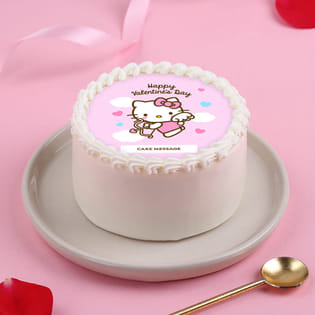 Happy Valentine Kitty Bento Cake