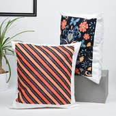 Lovely Floral Artistic Cushion Set