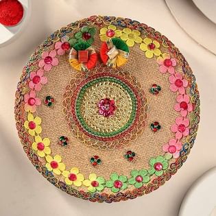 Floral Bhai Dooj Thali