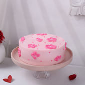 Pink Blossom Chocolate Cake