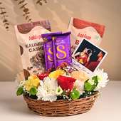 Floral Charm & Sweet Treats Karwa Chauth Hamper