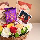 Floral Charm & Sweet Treats Karwa Chauth Hamper