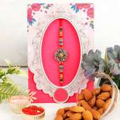 Floral Design Rakhi with Almond 