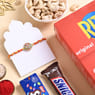 Floral Designer Rakhi With Treats N Snacks