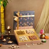 Floral Diwali Dry Fruits Box