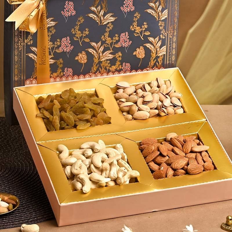 Floral Dry Fruits Box
