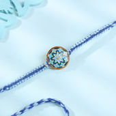 Floral Dual Tone Enamel Rakhi
