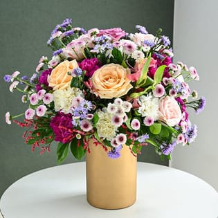 Floral Harmony in Gold