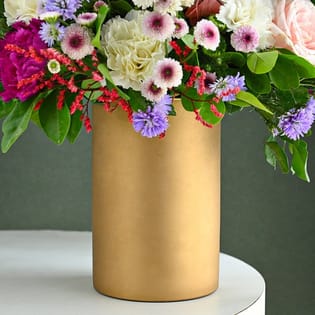 Floral Harmony in Gold