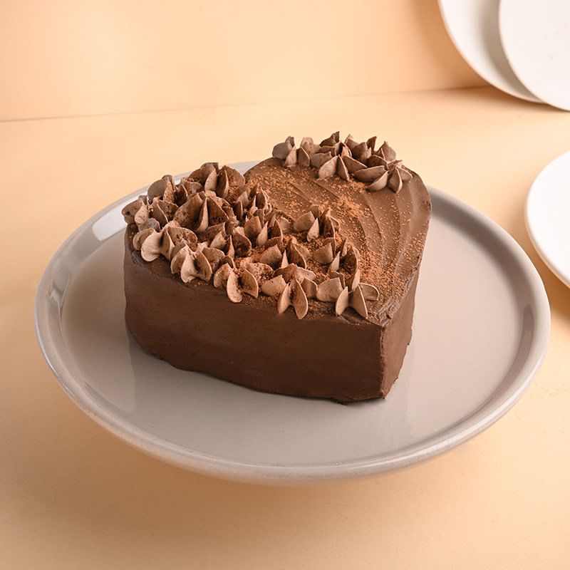 Floral Heart Chocolate Cake Online