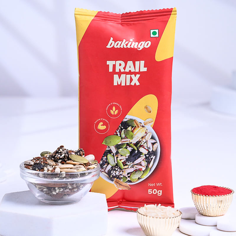 Floral Kundan Rakhi N Festive Hamper