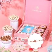 Floral Meenakari Rakhi N Delights Hamper