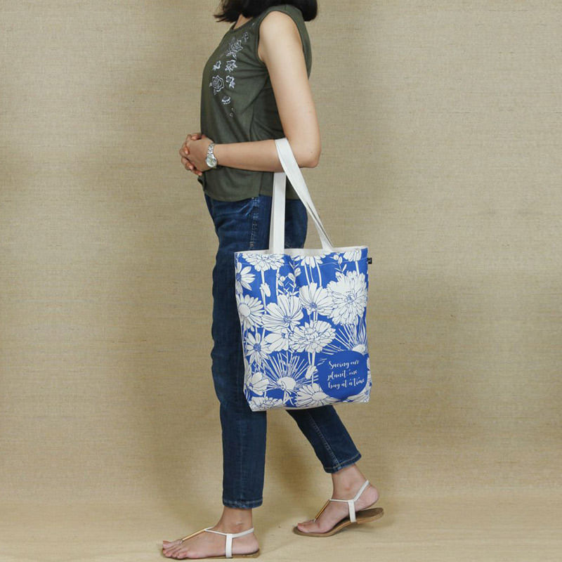 Floral Print Tote Bag: ladies bag for women