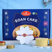 Floral Rakhi With Soan Cake