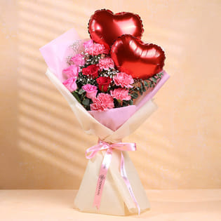 Floral Surprise With Floating Joy