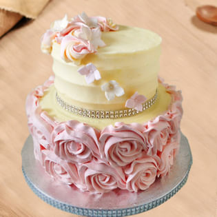 2 Tier Anniversary Theme Cake