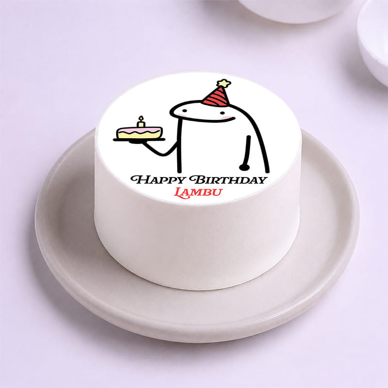 Flork Meme Birthday Bento Cake
