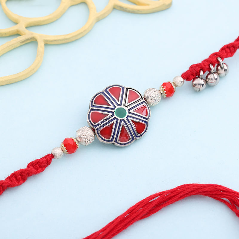 Flower Dial Trinket Rakhi