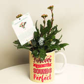Kalanchoe Plant in Personalize Mug