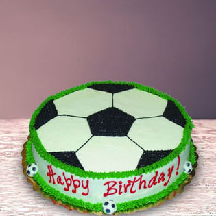 Football Field Cream Cake, Kids Birthday Cake
