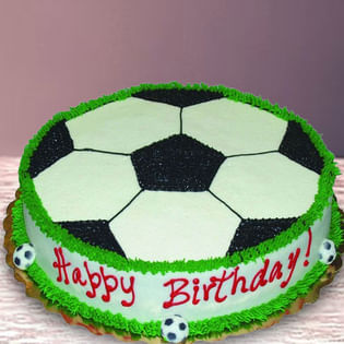 Football Field Cream Cake