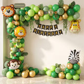 Forest Theme Birthday Balloon Decor