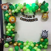 Forest Theme Birthday Balloon Decor