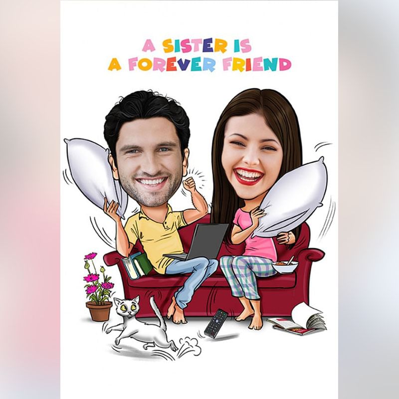 Forever Friend Sis Caricature