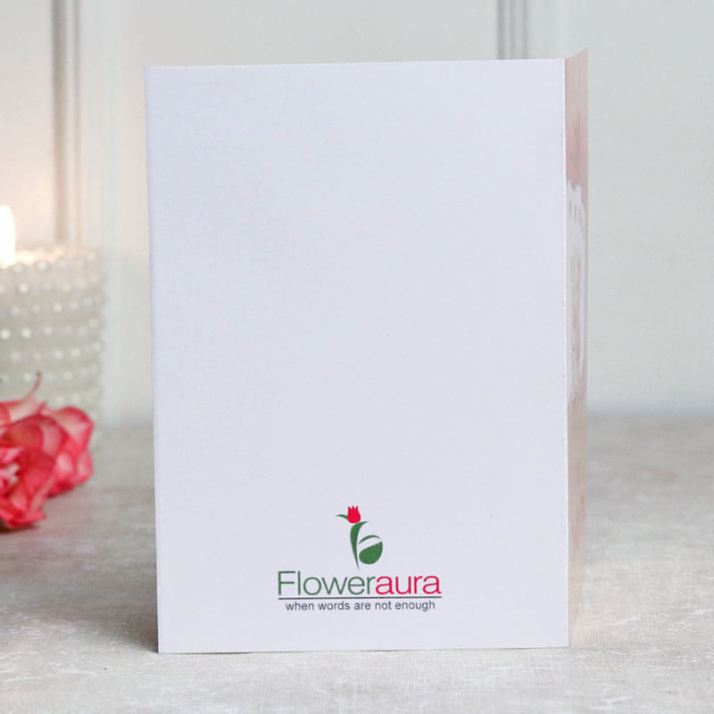 Pink Greeting Card - Best Love Day Gift for Him/Her