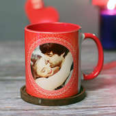 Personalised Photo Mug With Valentine Couple Pic