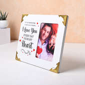 Buy Forever Love Personalised White Frame Gift for Valentine