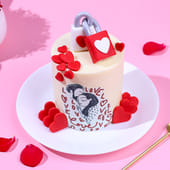 Forever Love Promise Day Cake