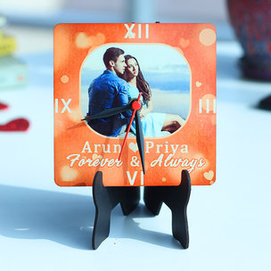 Personalized Photo Clock Valentine Gifts