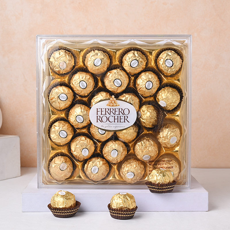 Smiley Card N Ferrero Rochers: Chocolate Day Gift