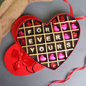 Forever Yours Love Handmade Chocolates in a Box for V'Day