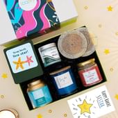 Frame Tea Coasters N Candle Gift Box For Rakhi