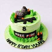 Free Fire Battle Zone Cake