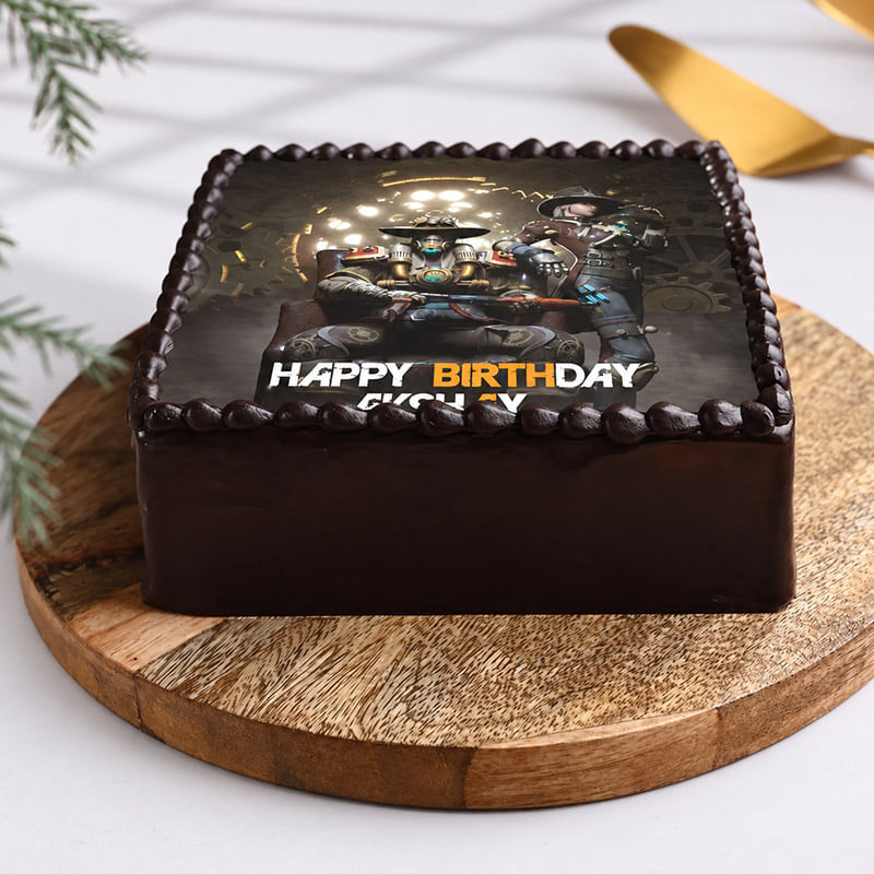 Free Fire Choco Birthday Cake