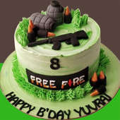 Free Fire Fondant Cake, Order Designer Cakes