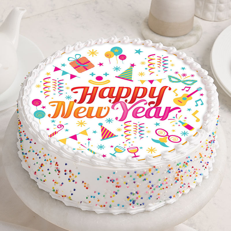 Fresh N Frolic Happy New Year Cake