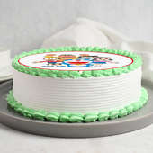 Side View of Friend Doremon Cake