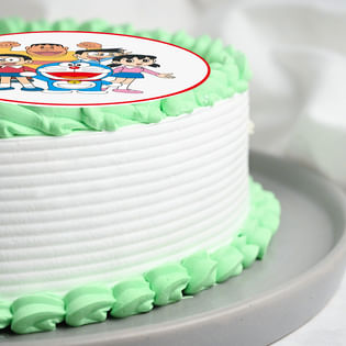 Close View of Friend Doremon Cake