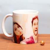 Friendship Captured - Customised Mug Gift with Back Side View