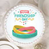 Friendship Day Bands n Sprinkles Photo Cake