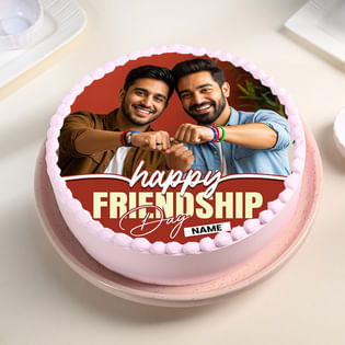 Friendship Day Personalised Photo Cake